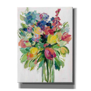 'Earthy Colors Bouquet II White' by Silvia Vassileva, Canvas Wall Art