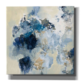 'Indigo Monotype' by Silvia Vassileva, Canvas Wall Art