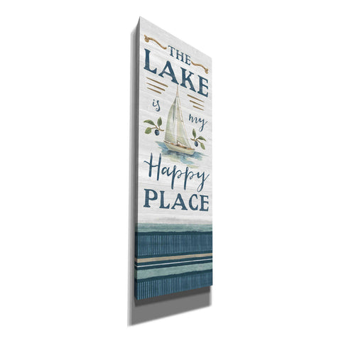 Image of 'Lakeside Retreat Happy Place' by Silvia Vassileva, Canvas Wall Art