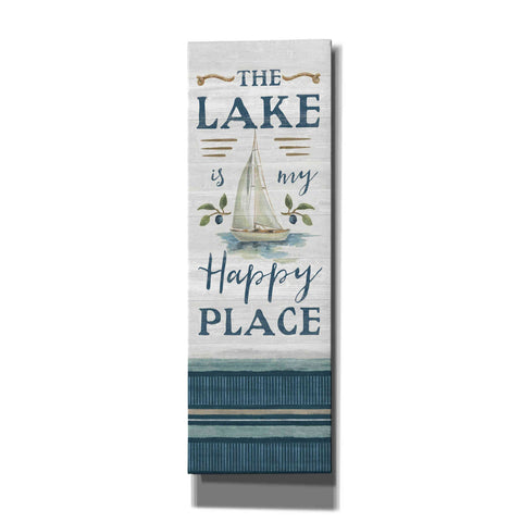 Image of 'Lakeside Retreat Happy Place' by Silvia Vassileva, Canvas Wall Art
