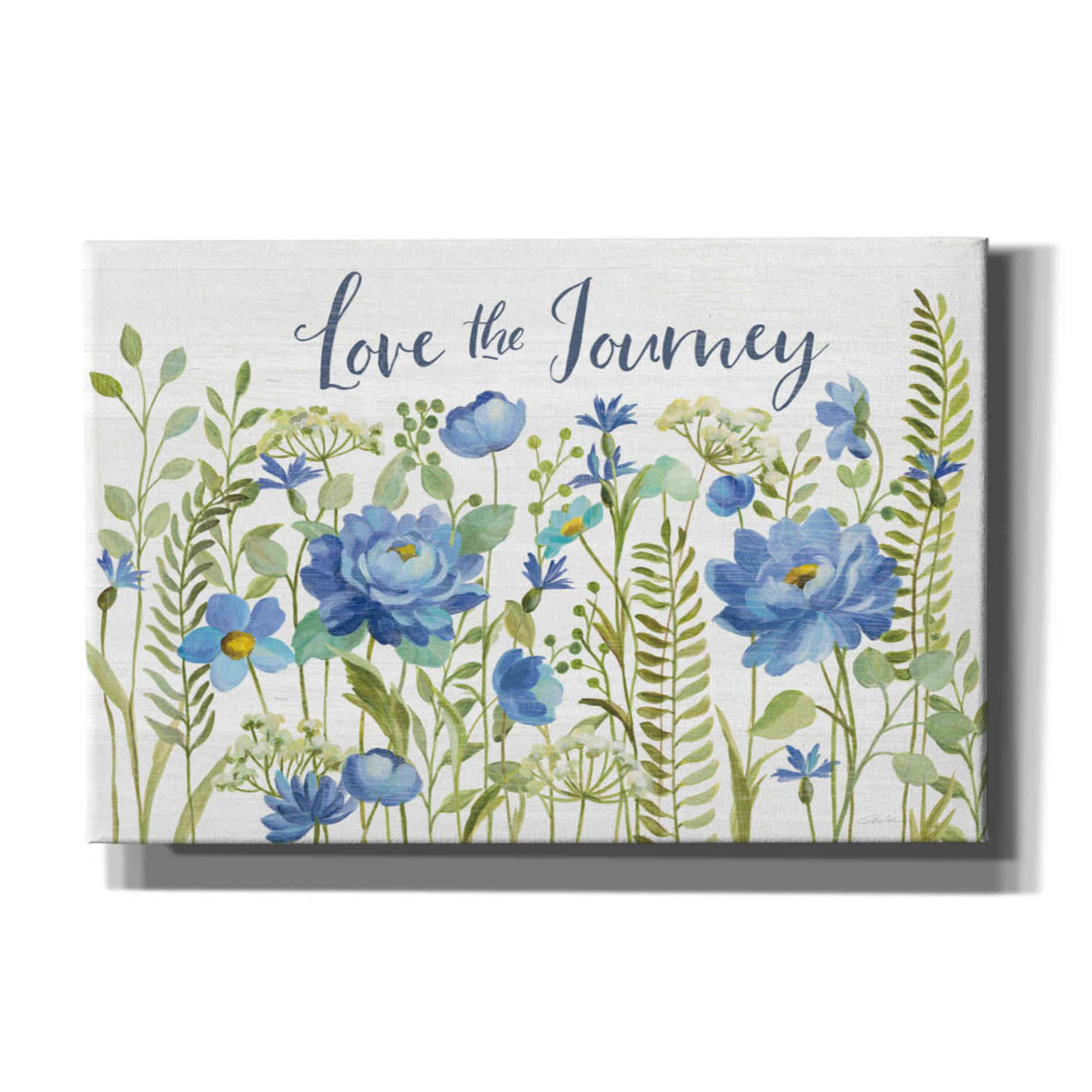 'Botanical Blue II' by Silvia Vassileva, Canvas Wall Art