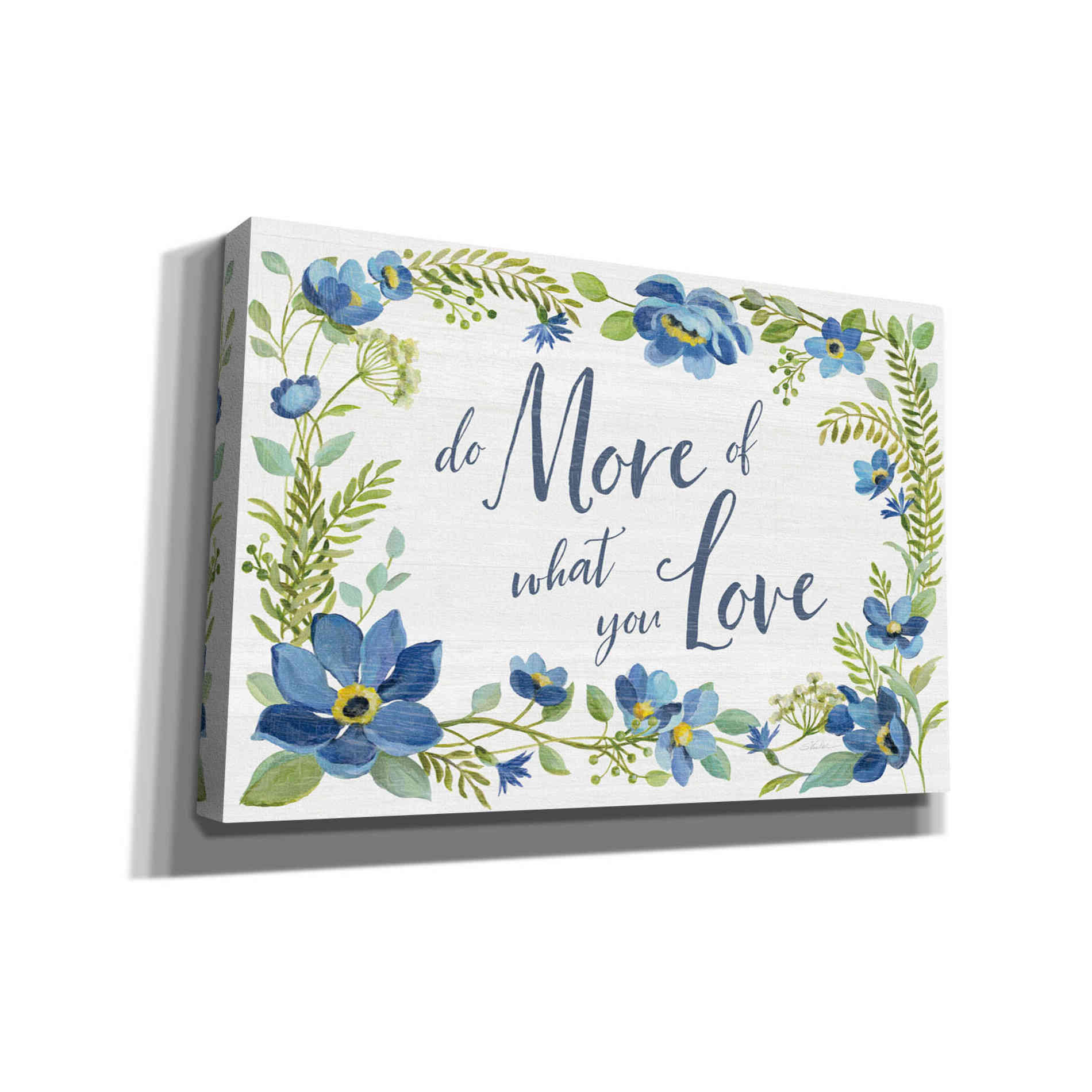 'Botanical Blue III' by Silvia Vassileva, Canvas Wall Art