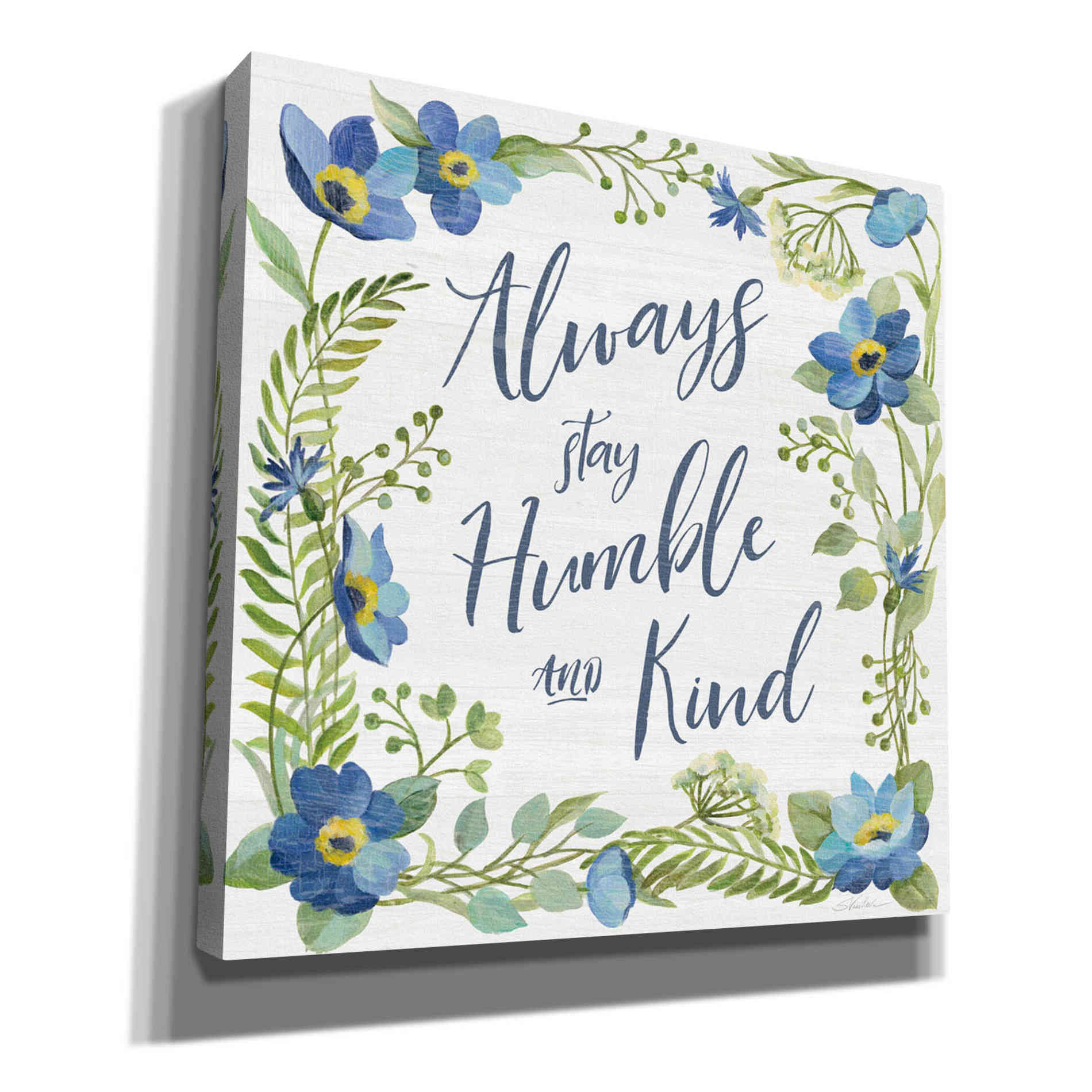 'Botanical Blue IV' by Silvia Vassileva, Canvas Wall Art