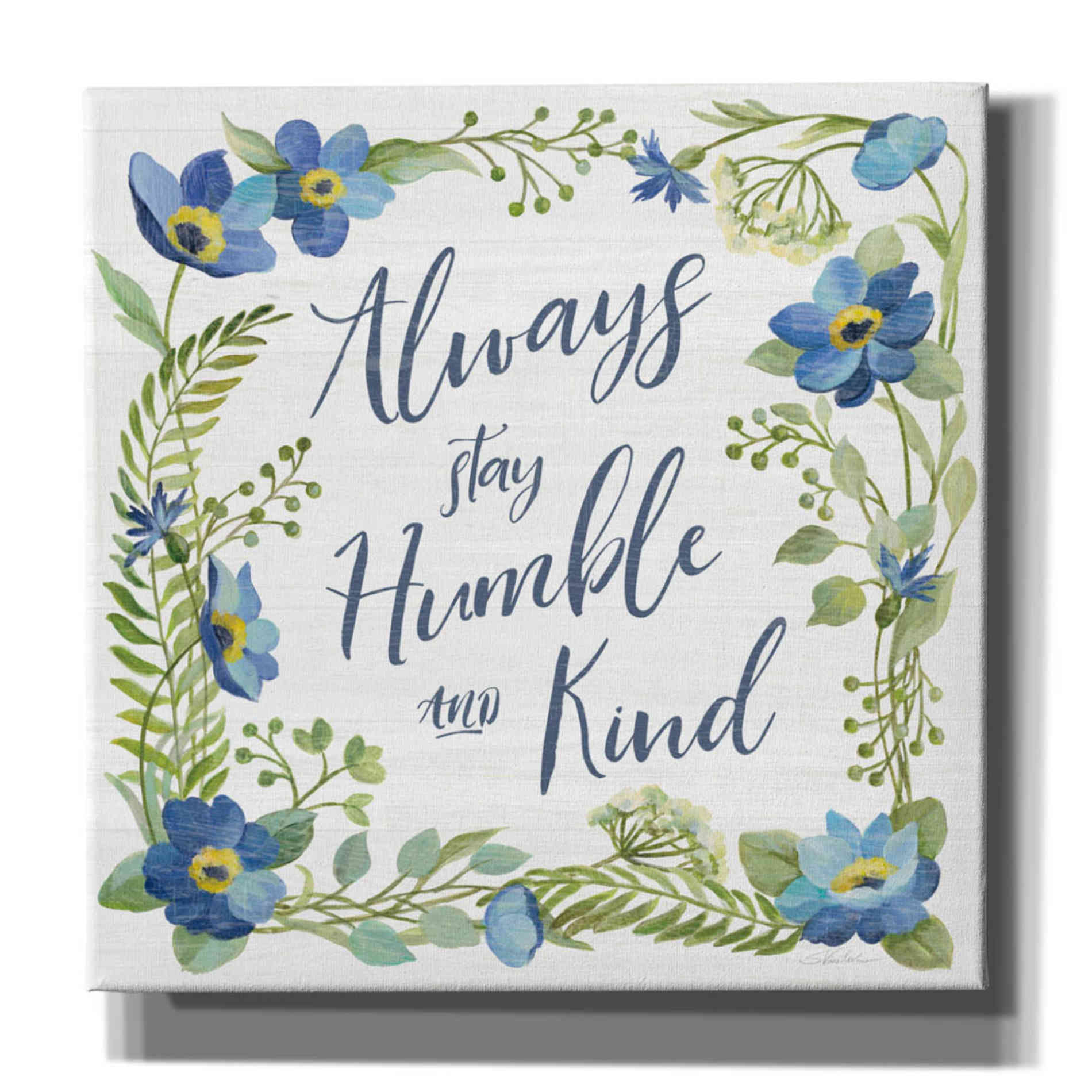 'Botanical Blue IV' by Silvia Vassileva, Canvas Wall Art