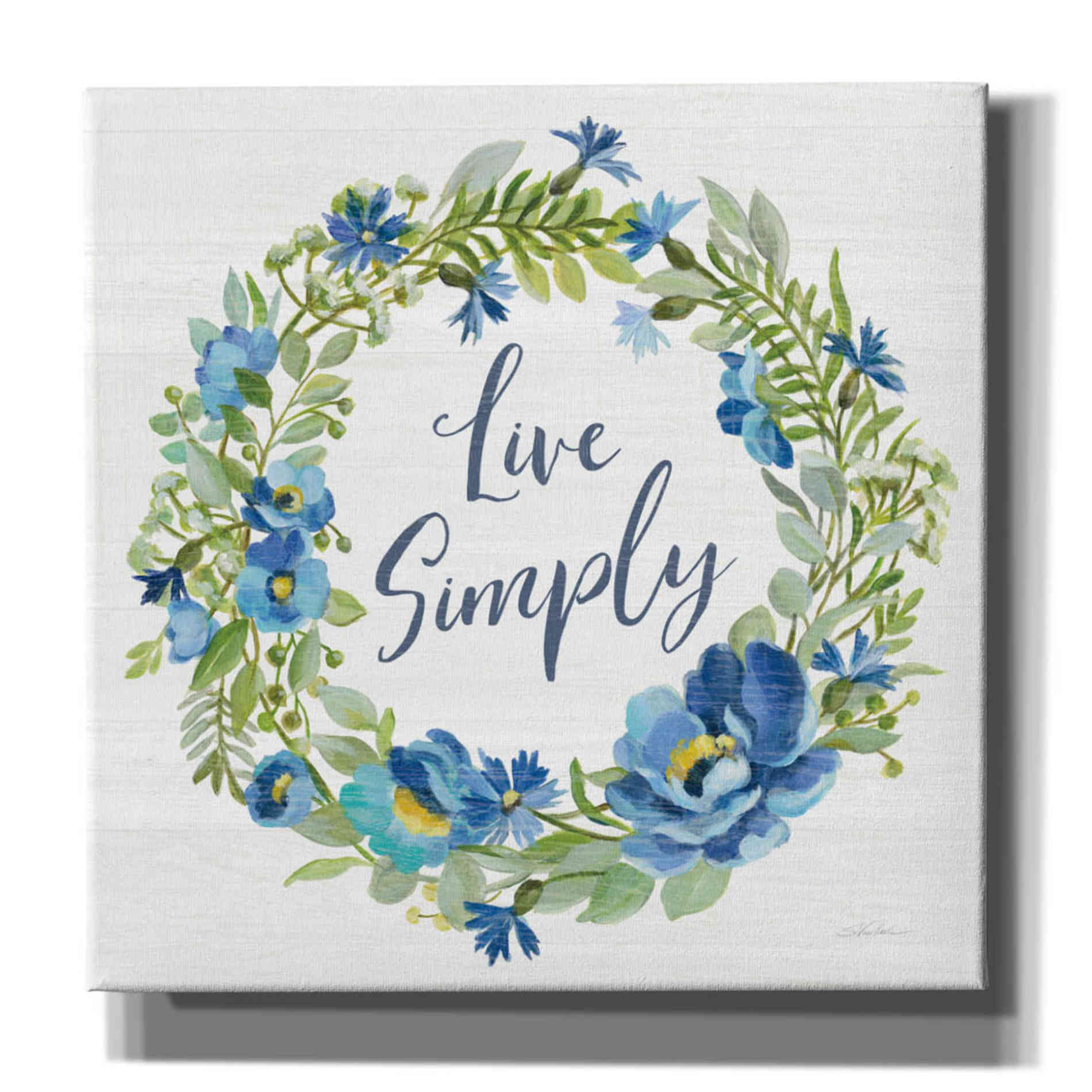 'Botanical Blue VI' by Silvia Vassileva, Canvas Wall Art