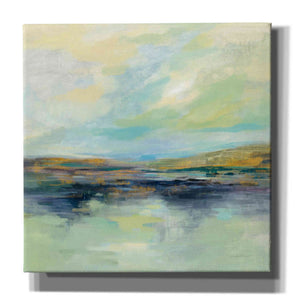'Golden Fields by the River' by Silvia Vassileva, Canvas Wall Art