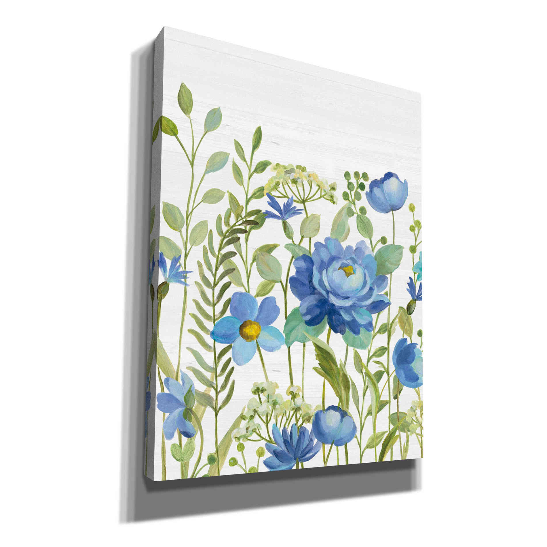 'Botanical Blue VII' by Silvia Vassileva, Canvas Wall Art