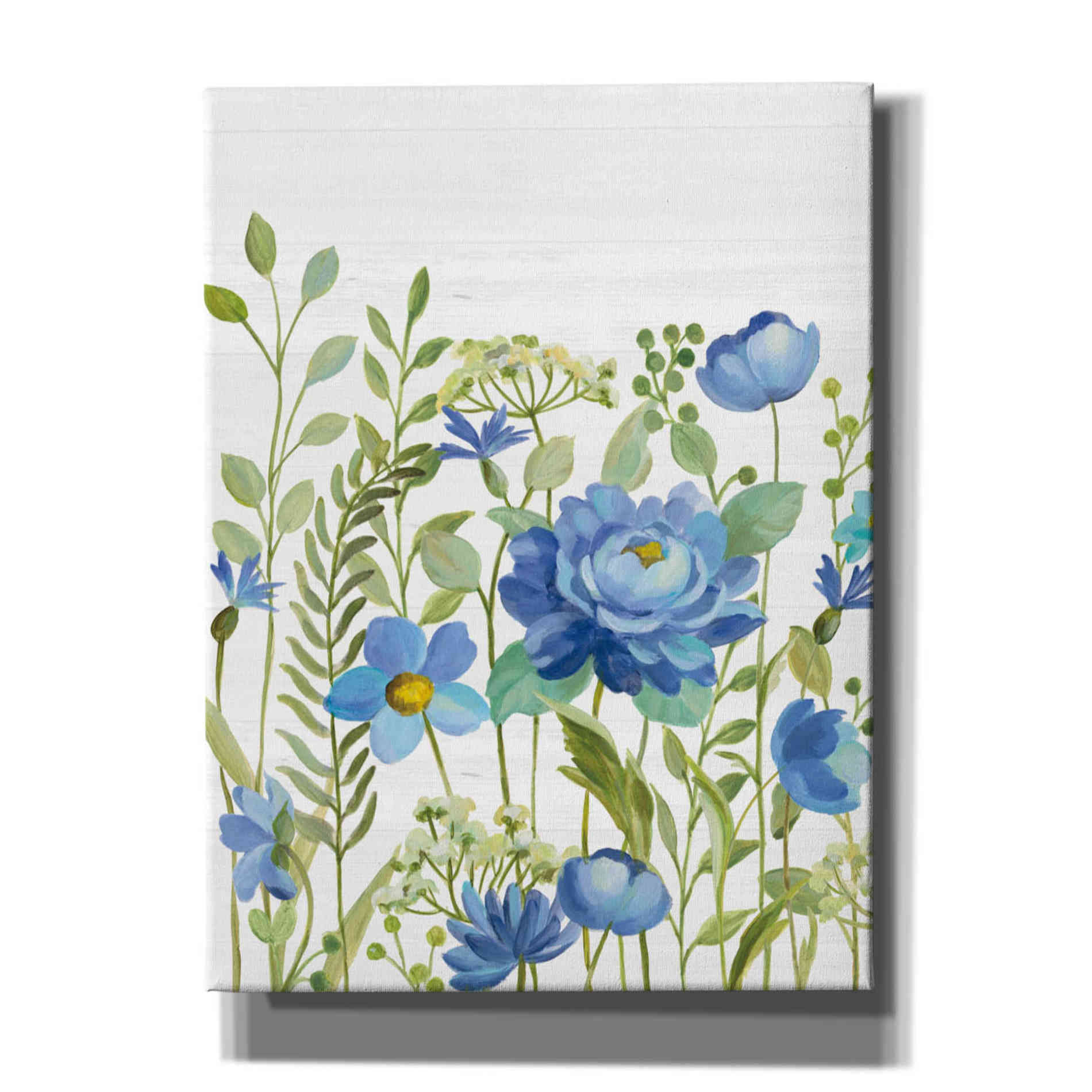 'Botanical Blue VII' by Silvia Vassileva, Canvas Wall Art