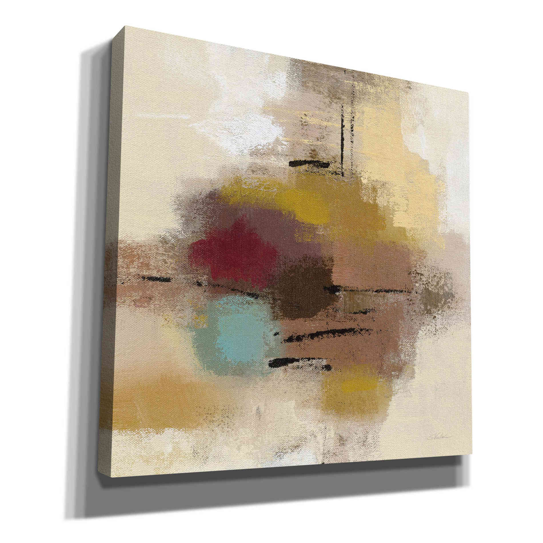 'Morello Cherry Abstract I' by Silvia Vassileva, Canvas Wall Art