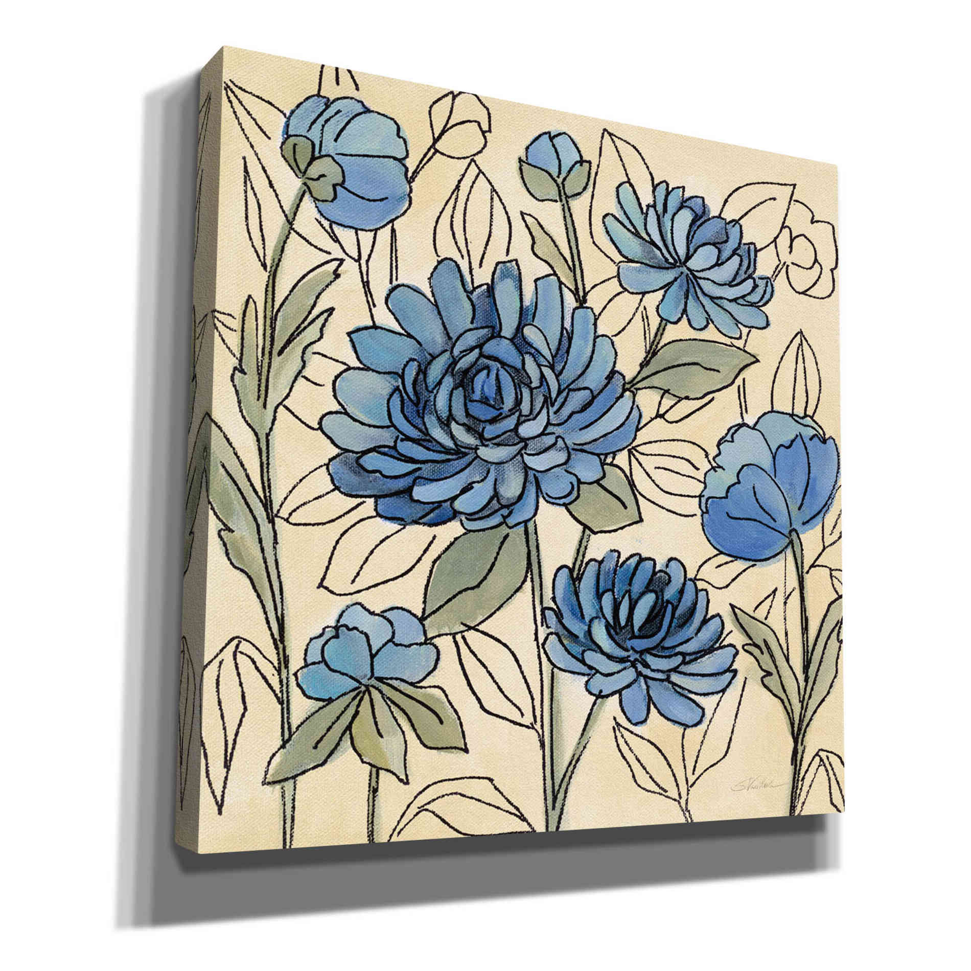 'Spring Lace Floral III' by Silvia Vassileva, Canvas Wall Art