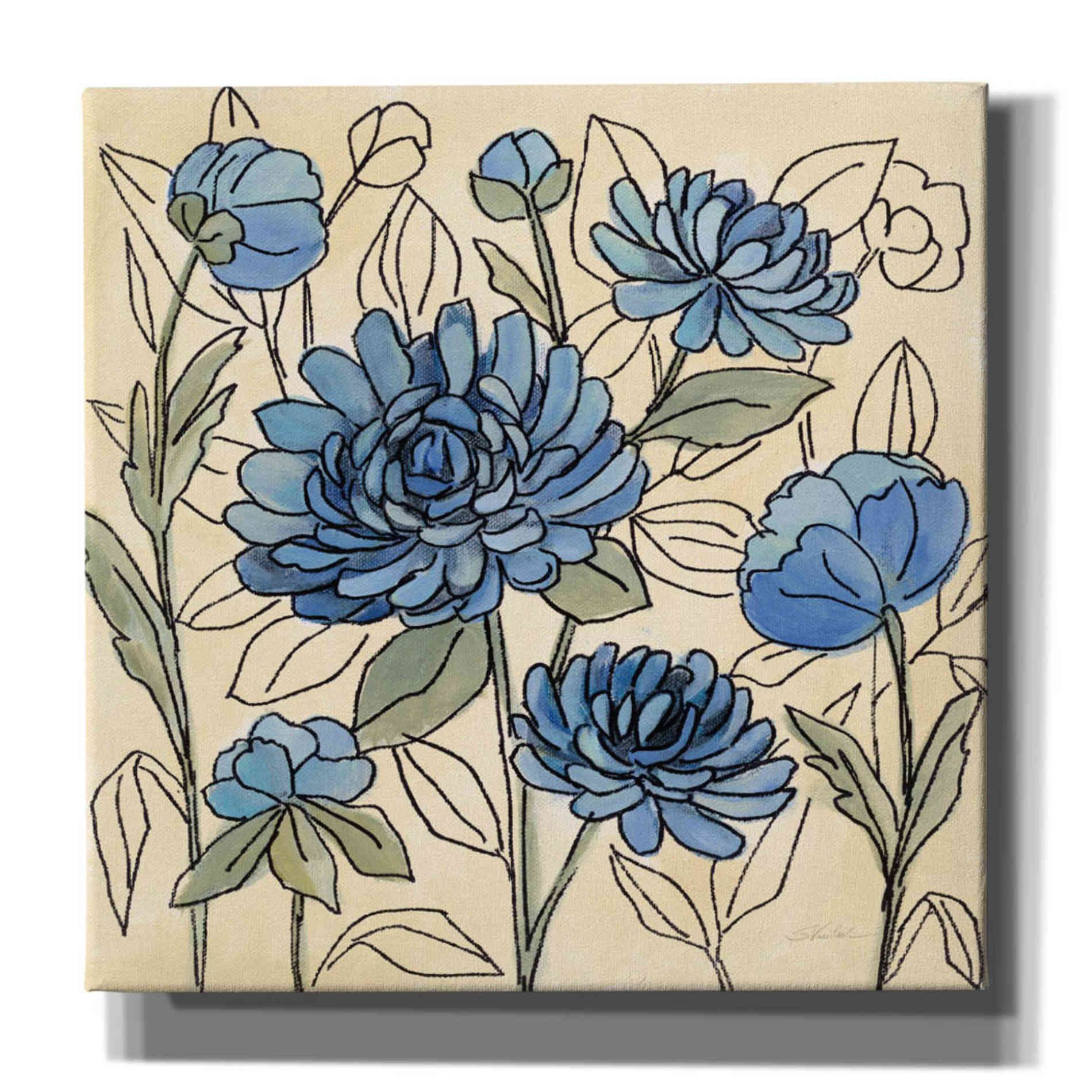 'Spring Lace Floral III' by Silvia Vassileva, Canvas Wall Art