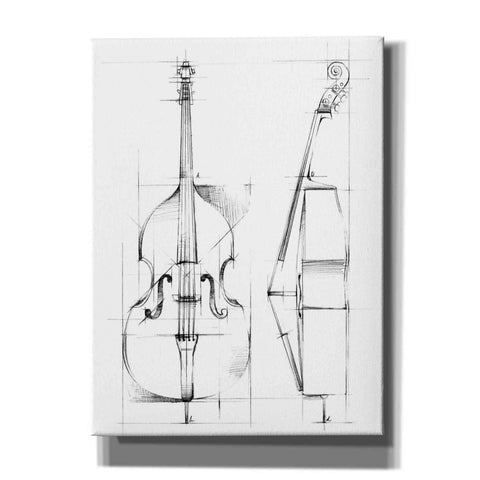 Image of "Bass Sketch" by Ethan Harper, Canvas Wall Art