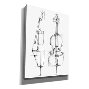 "Cello Sketch" by Ethan Harper, Canvas Wall Art