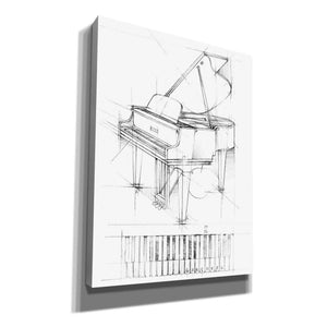"Piano Sketch" by Ethan Harper, Canvas Wall Art