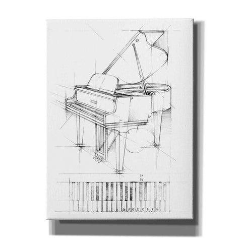Image of "Piano Sketch" by Ethan Harper, Canvas Wall Art