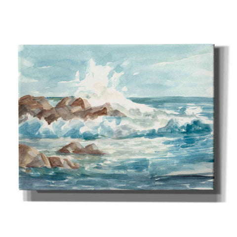 Image of "Coastal Watercolor I" by Ethan Harper, Canvas Wall Art
