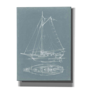 "Yacht Sketches IV" by Ethan Harper, Canvas Wall Art