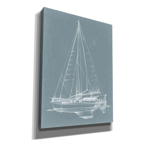 Image of "Yacht Sketches I" by Ethan Harper, Canvas Wall Art