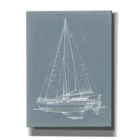 Image of "Yacht Sketches I" by Ethan Harper, Canvas Wall Art