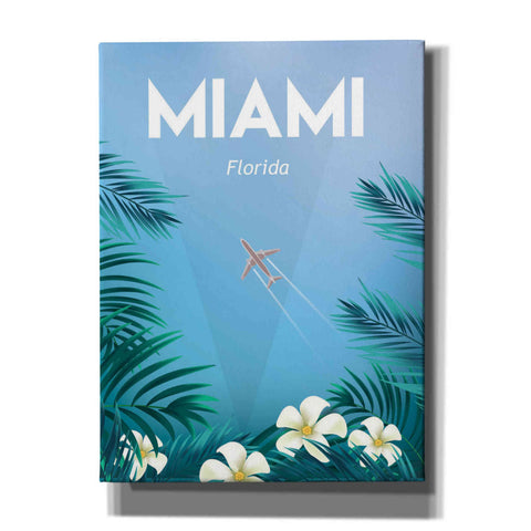 Image of 'Miami' by Arctic Frame, Canvas Wall Art