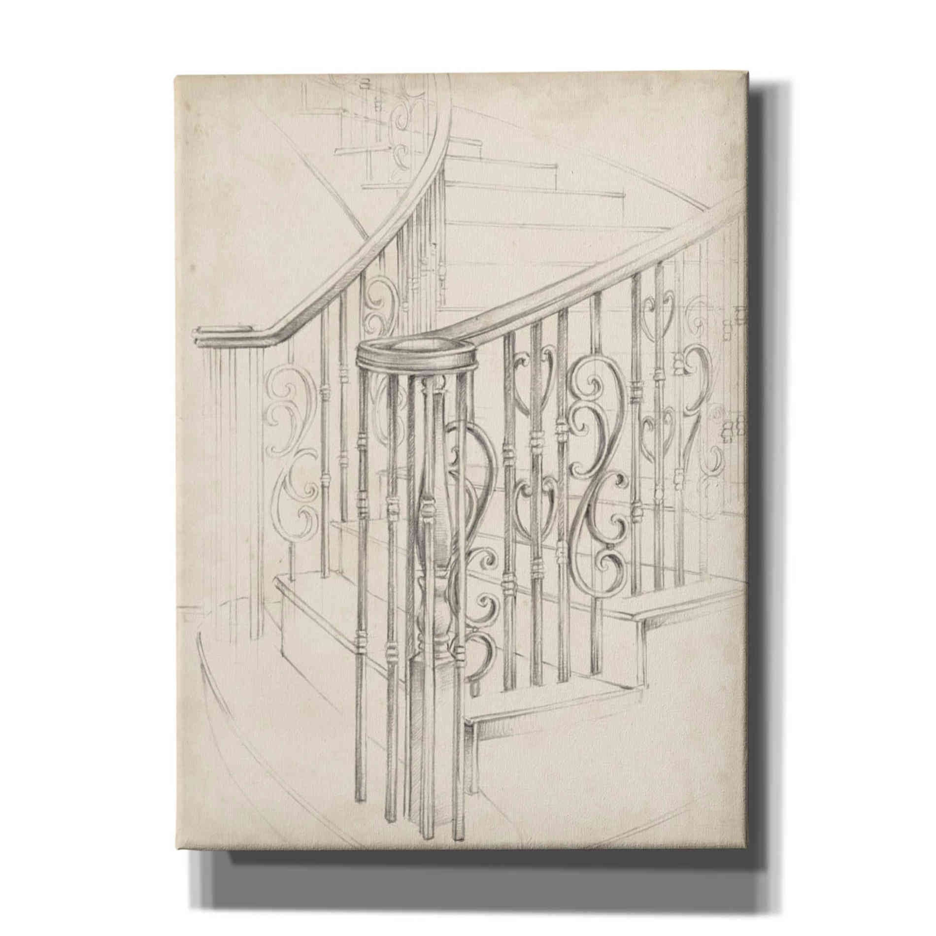 "Iron Railing Design II" by Ethan Harper, Canvas Wall Art