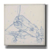 "Airplane Mechanical Sketch II" by Ethan Harper, Canvas Wall Art
