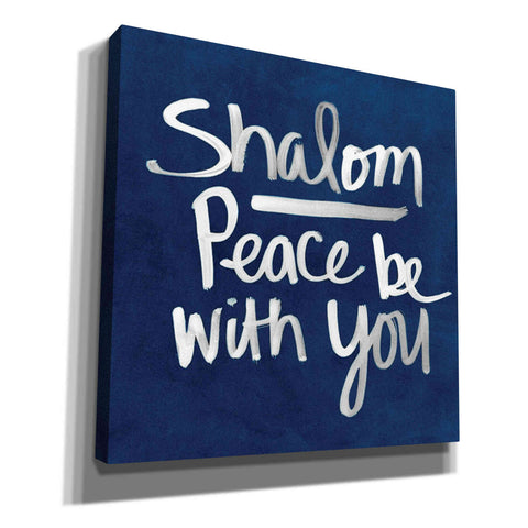 Image of 'Shalom - Hanukkah' by Linda Woods, Canvas Wall Art