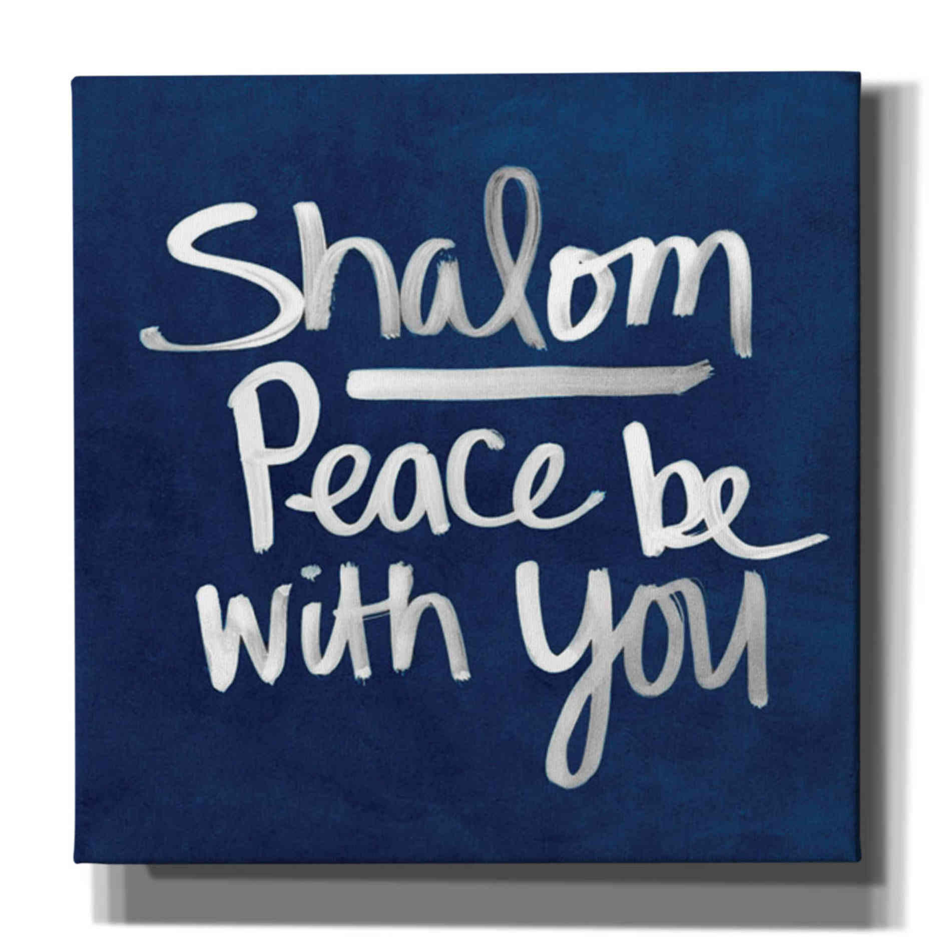 'Shalom - Hanukkah' by Linda Woods, Canvas Wall Art