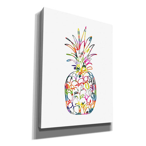 Image of 'Electric Pineapple' by Linda Woods, Canvas Wall Art