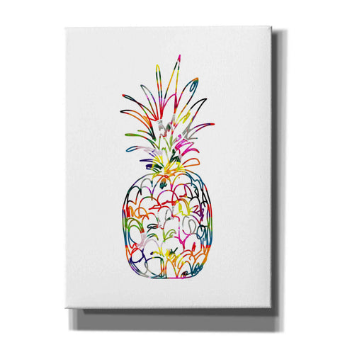Image of 'Electric Pineapple' by Linda Woods, Canvas Wall Art