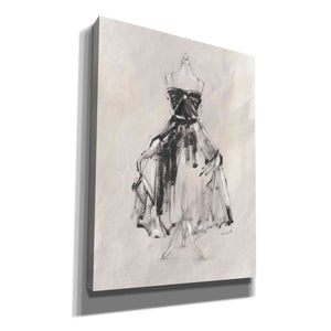 "Black Evening Gown I" by Ethan Harper, Canvas Wall Art