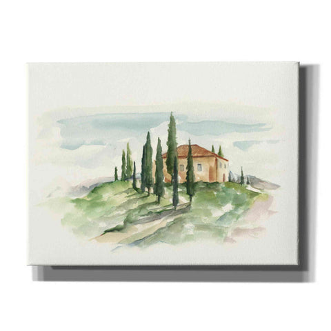 Image of "Watercolor Tuscan Villa II" by Ethan Harper, Canvas Wall Art