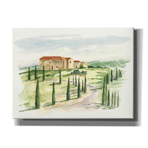 Image of "Watercolor Tuscan Villa I" by Ethan Harper, Canvas Wall Art