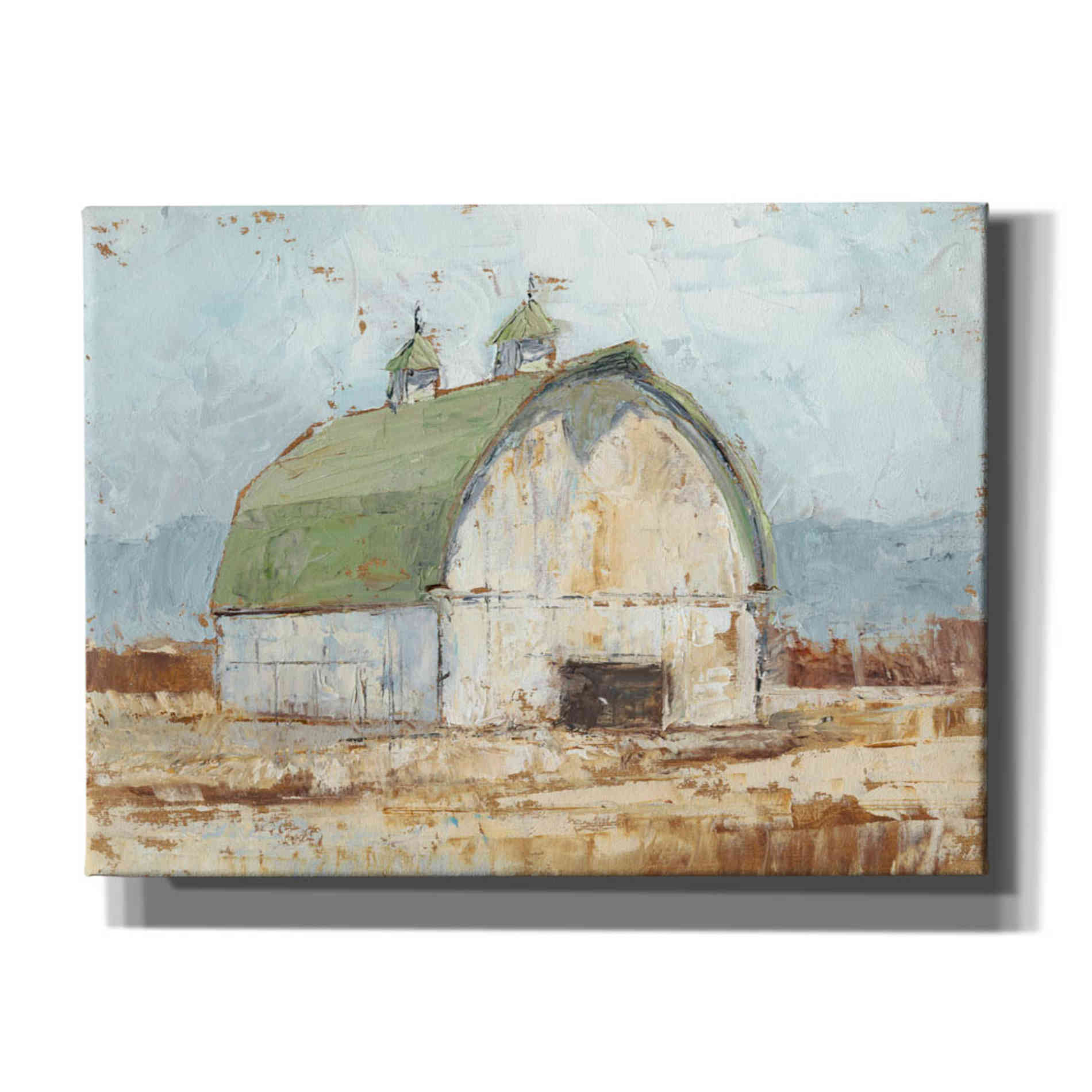 "Whitewashed Barn III" by Ethan Harper, Canvas Wall Art