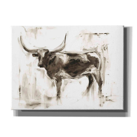 Image of "Longhorn Study II" by Ethan Harper, Canvas Wall Art