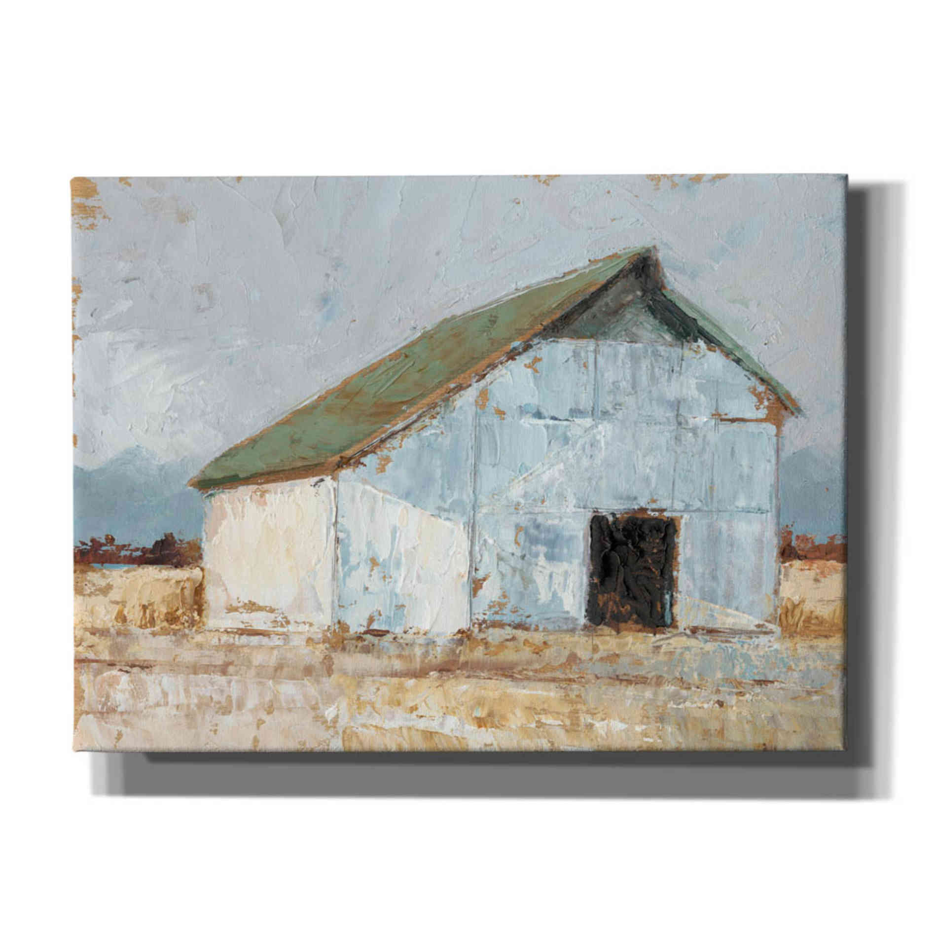 "Whitewashed Barn I" by Ethan Harper, Canvas Wall Art