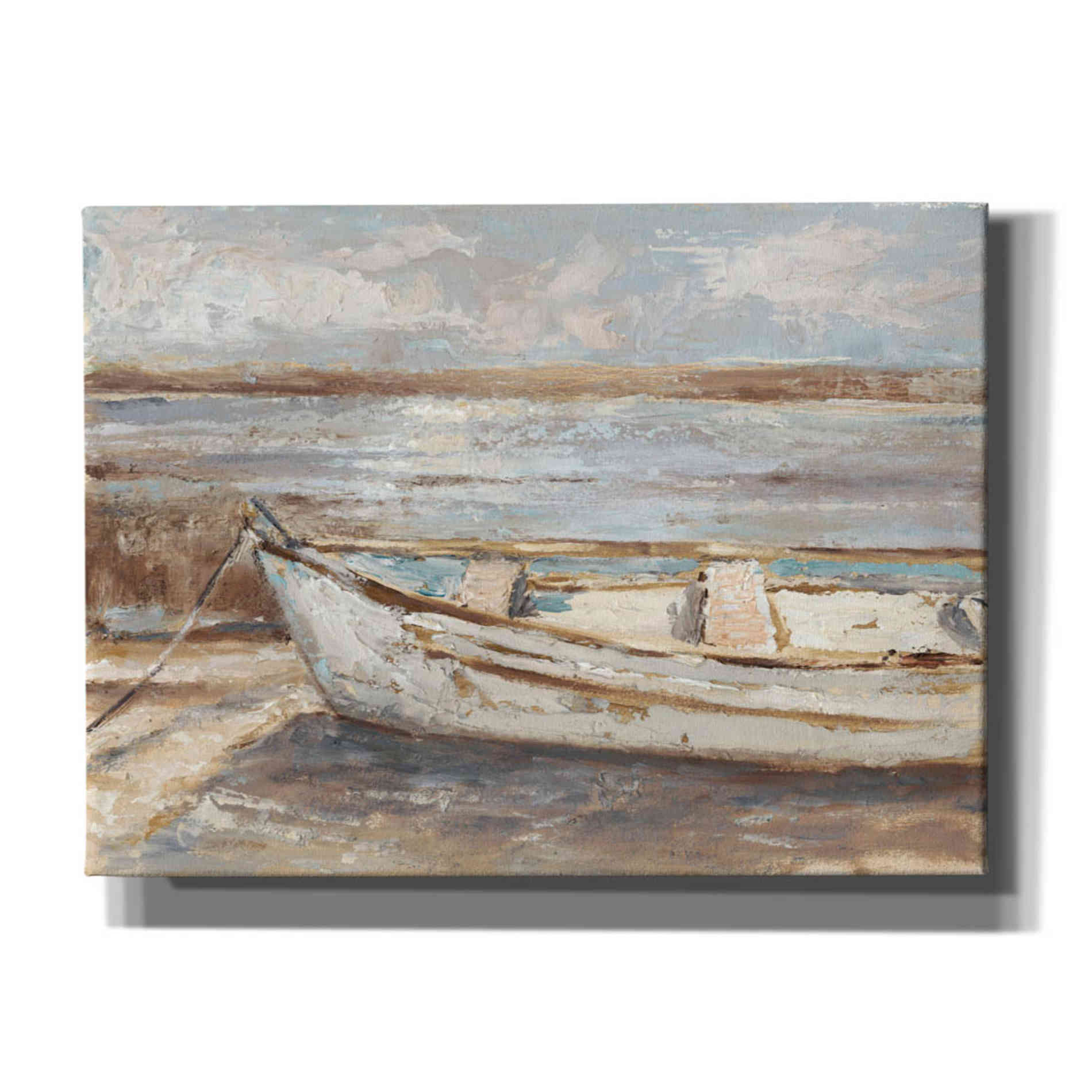 "Weathered Rowboat II" by Ethan Harper, Canvas Wall Art