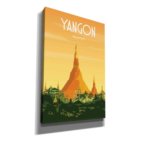 Image of 'Yangon Myanmar' by Arctic Frame Studio, Canvas Wall Art