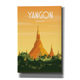 'Yangon Myanmar' by Arctic Frame Studio, Canvas Wall Art