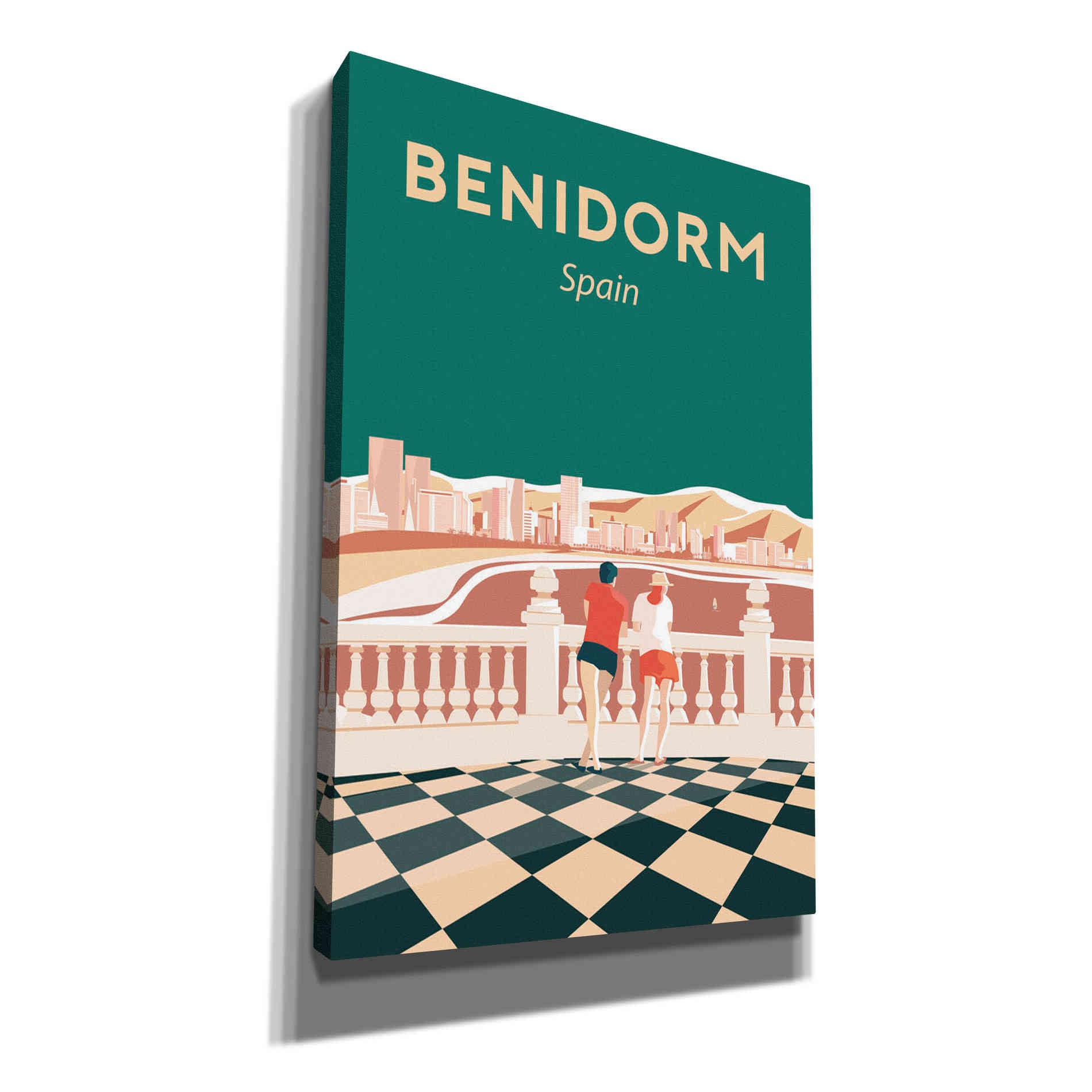 'Benidorm' by Arctic Frame Studio, Canvas Wall Art