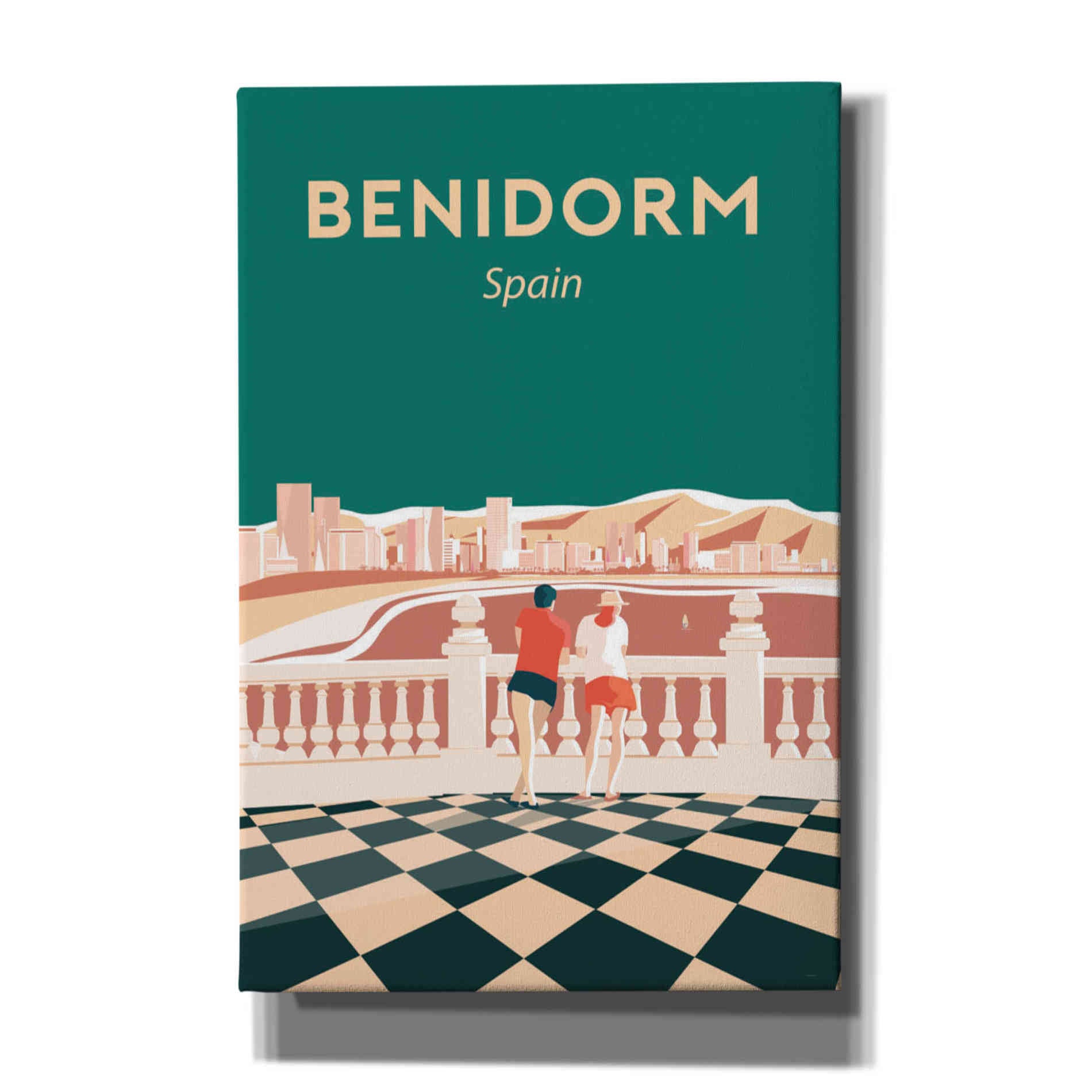 'Benidorm' by Arctic Frame Studio, Canvas Wall Art