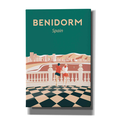 Image of 'Benidorm' by Arctic Frame Studio, Canvas Wall Art