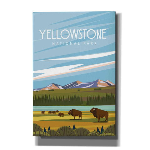 Image of 'Yellowstone National Park' by Arctic Frame Studio, Canvas Wall Art