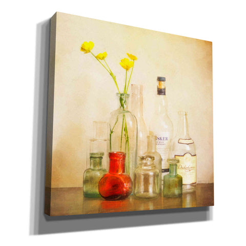 Image of "Bottles And Buttercups" by Hal Halli, Canvas Wall Art