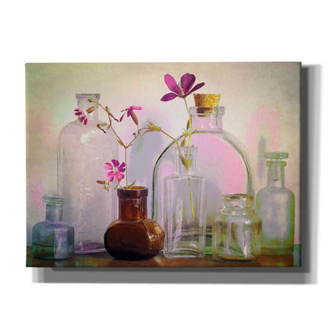 Image of "Bottles On The Bureau" by Hal Halli, Canvas Wall Art