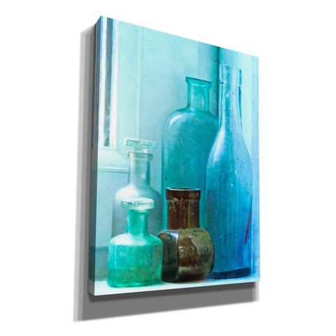 Image of "Bottles On The Sill" by Hal Halli, Canvas Wall Art
