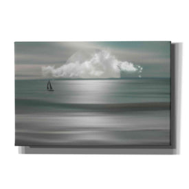 "Smooth Ocean Moon" by Hal Halli, Canvas Wall Art