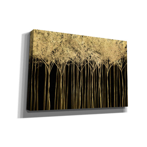 Image of "Golden Dark Forest 2" by Hal Halli, Canvas Wall Art
