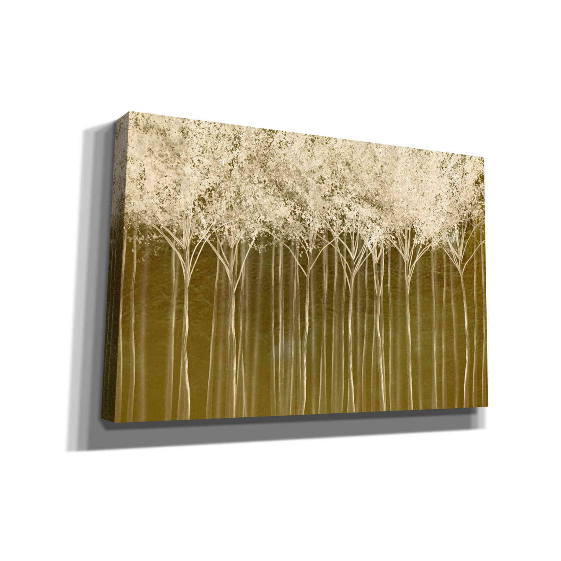 "Golden Light Forest 2" by Hal Halli, Canvas Wall Art