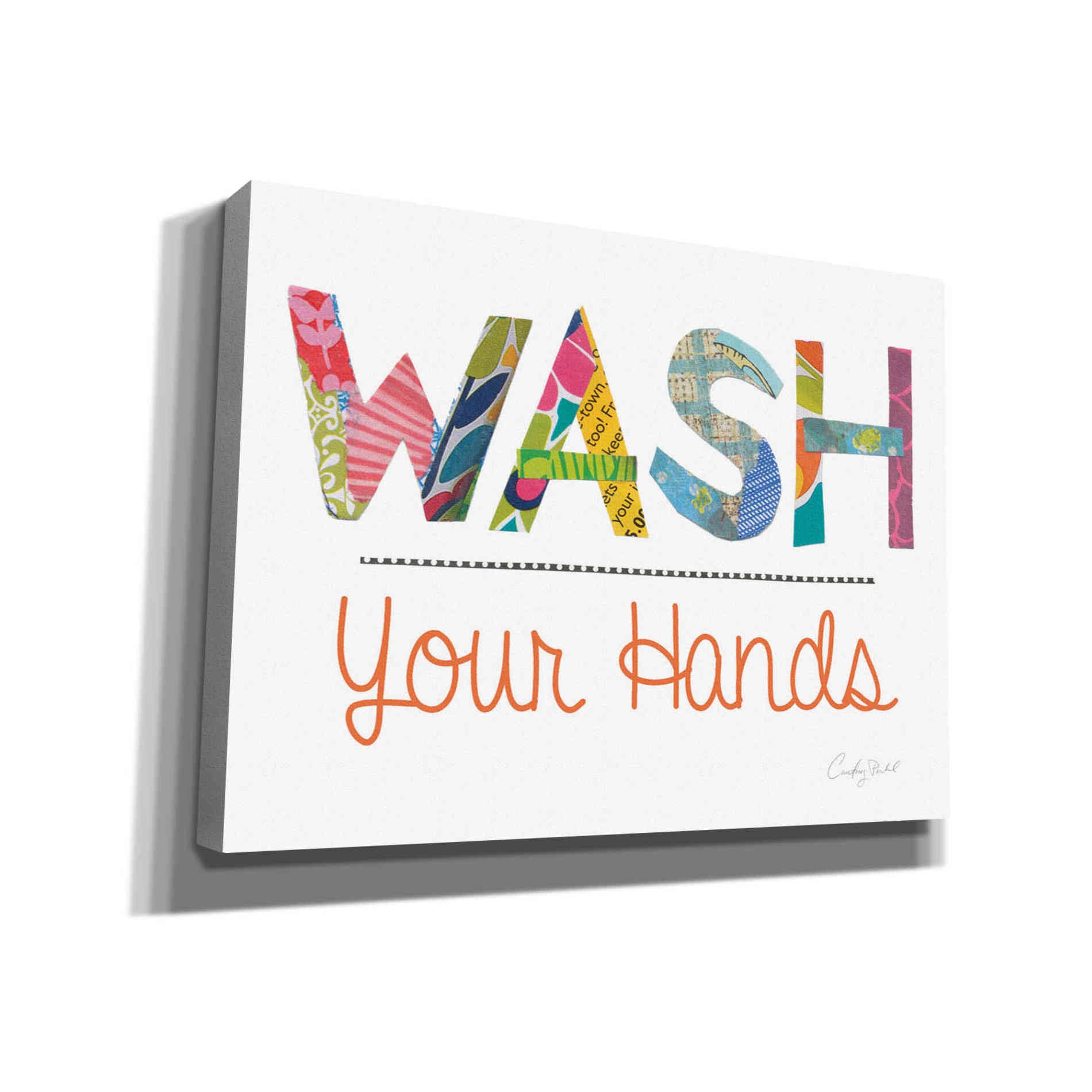 'Wash Your Hands' by Courtney Prahl, Canvas Wall Art
